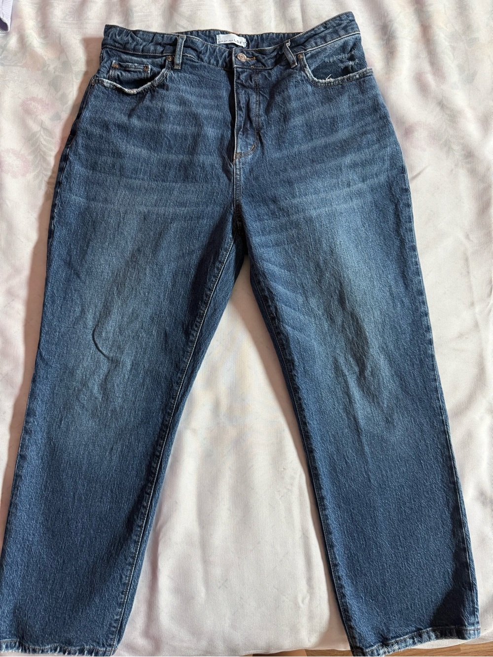 LOFT High-rise Blue Denim Jeans